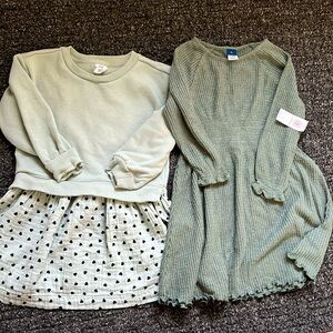 2pk long sleeve dresses 3T